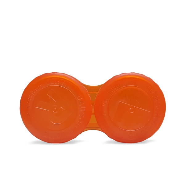 Kontaktlinsenbehälter Orange