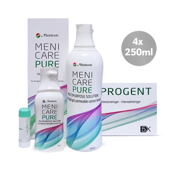 Menicare Pure 4x250ml + 70ml + 2x Progent