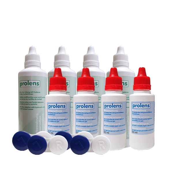 Prolens Aufbewahrung 4x + Prolens Reiniger 4x