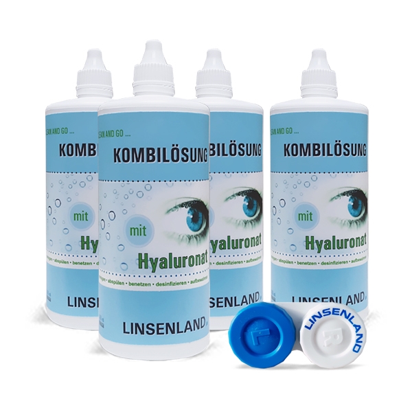 Linsenland Kombilösung mit Hyaluronat 4x360ml