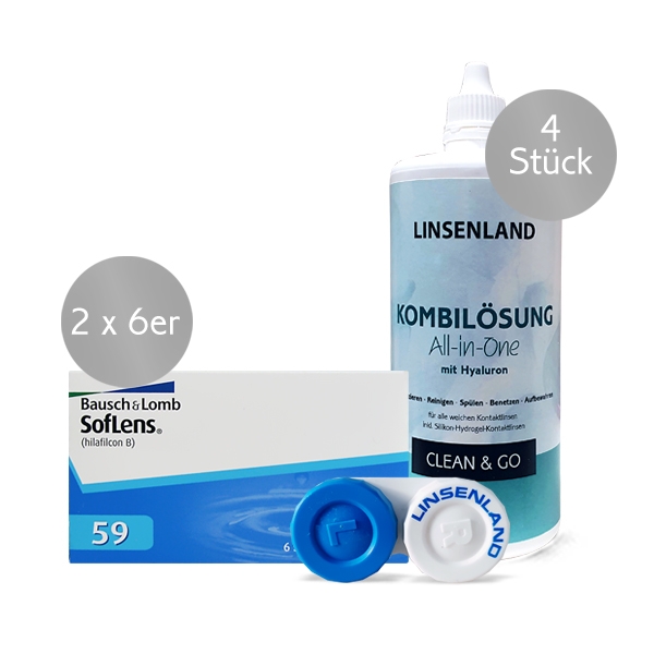 SofLens 59 & Linsenland Kombilösung Hyaluronat